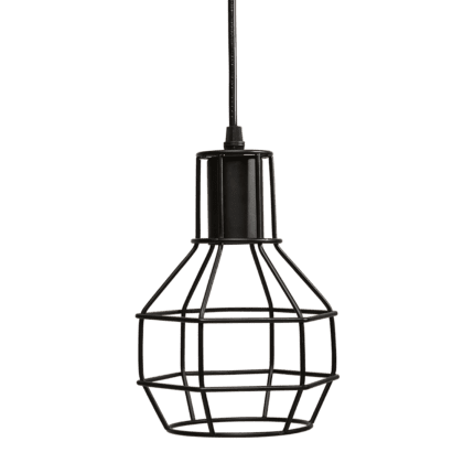 Colgante Jaula Vintage Negro